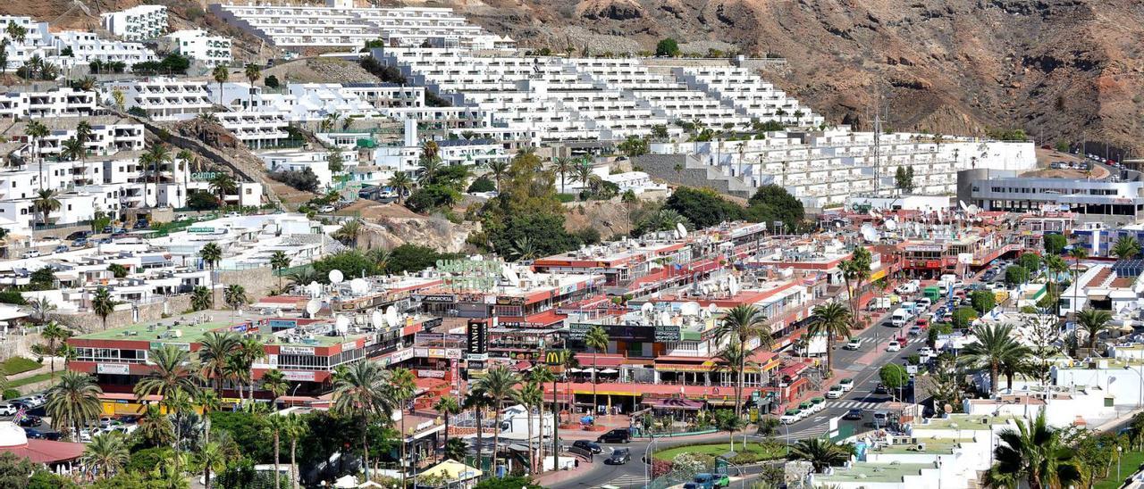 Vista de la urbanización turística de Puerto Rico, en el municipio de Mogán. | | LP/DLP