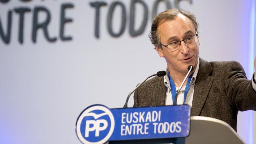 Alfonso Alonso en el Congreso del PP vasco.