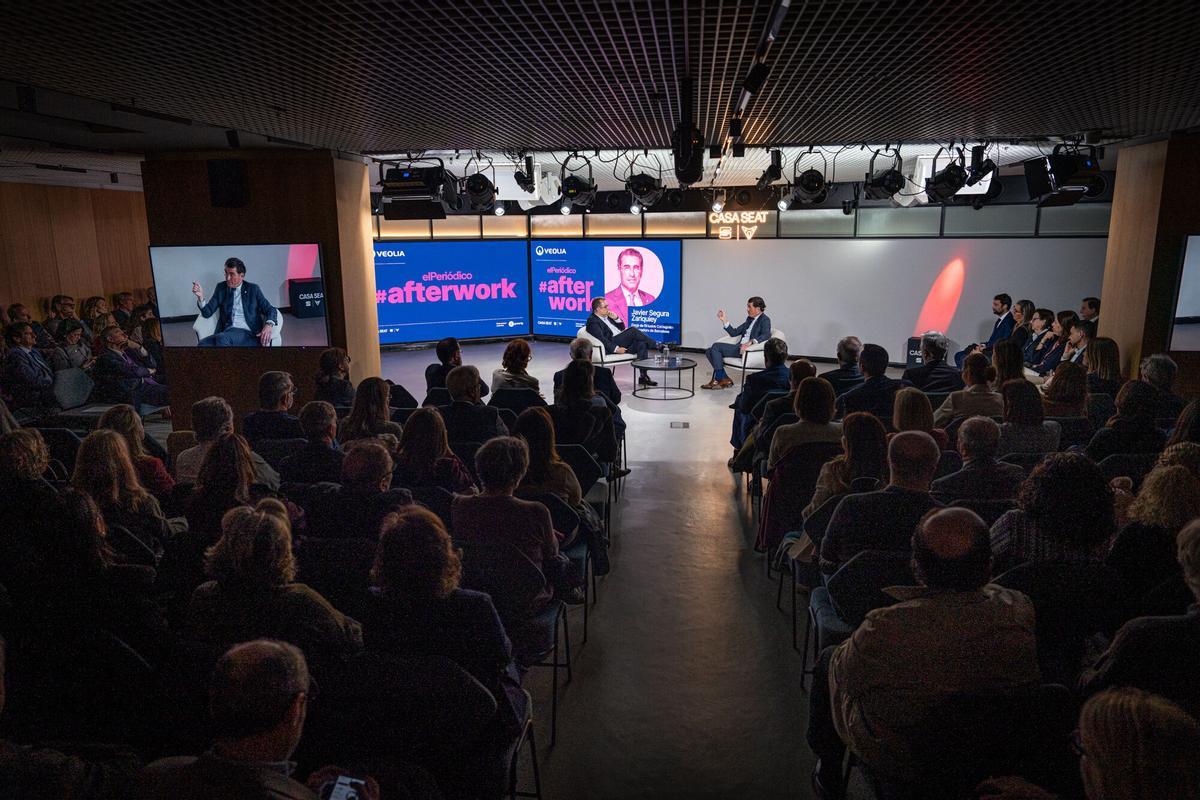AFTERWORK con Javier Segura decano del colegio de procuradores  y Albert Sáez, director de EL PERIÓDICO
