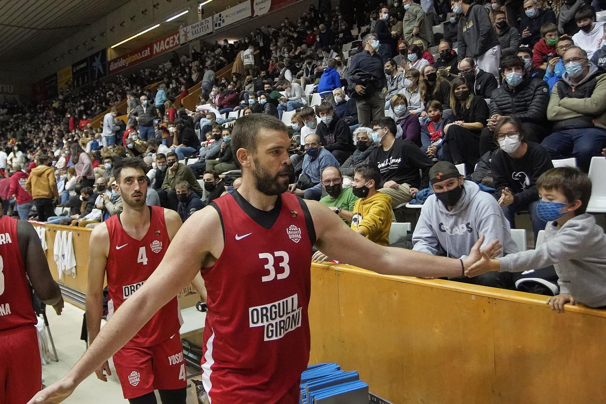 Marc Gasol impacta en el retorn a Girona davant 3.500 aficionats (89-47)