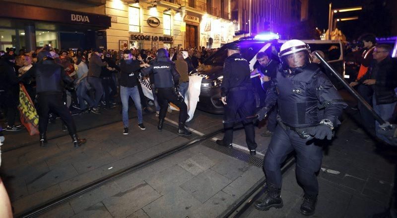 Manifestaciones en Plaza España por el 'procés'