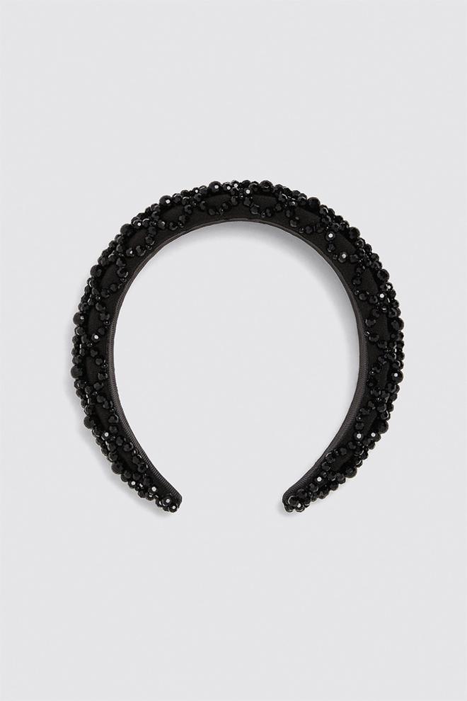 Diadema negra brillante de Zara