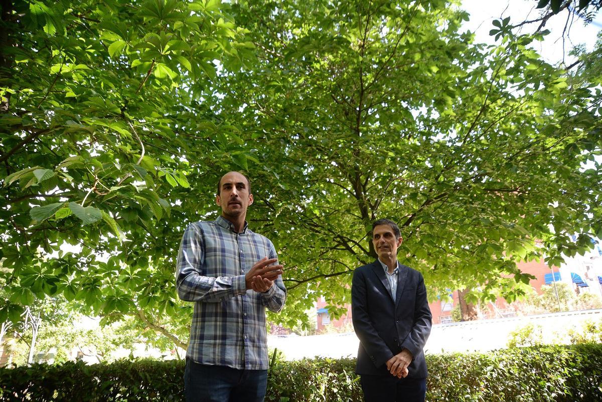 Enrique Nogués cuando era concejal de Urbanismo junto al entonces alcalde Javier Rodríguez Palacios (PSOE).