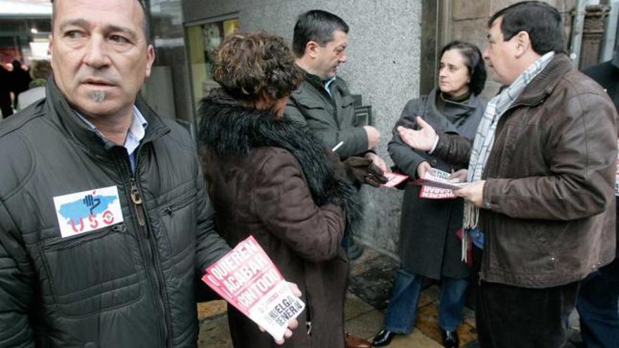 CC OO, UGT y USO calientan motores para la huelga de 29-M