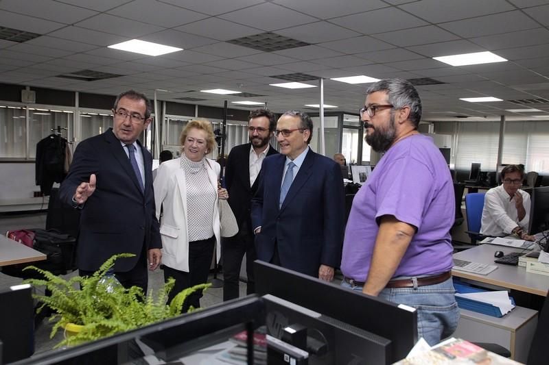 Visita del presidente de Prensa Ibérica a El Día