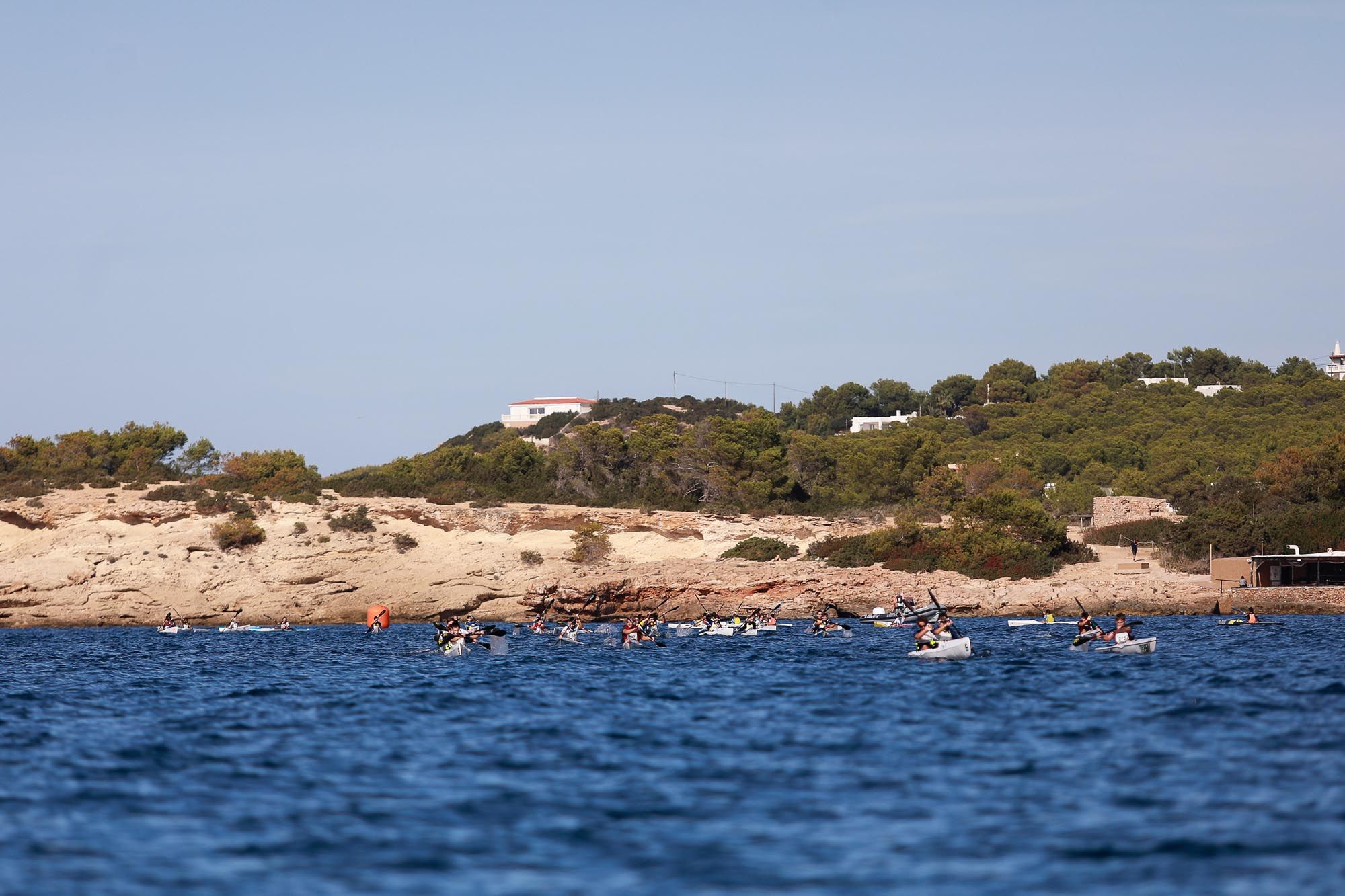 Campeonato balear de kayak de mar en Sant Antoni