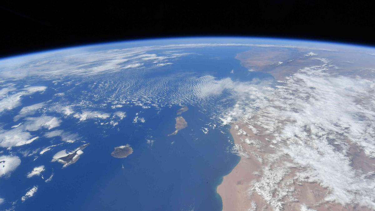 Una de las imágenes captadas por Samantha Cristoforetti desde la Estación Espacial Internacional