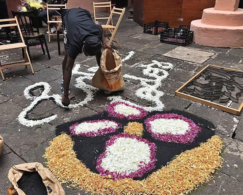 Uno de los participantes en esta Alfombra por la Integración