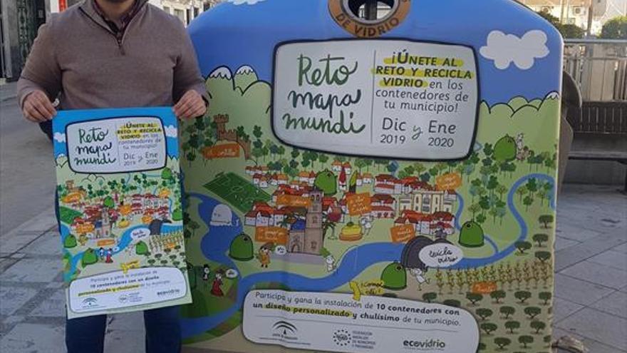 El Ayuntamiento fomenta el reciclado de vidrio con la campaña ‘Reto Mapamundi’