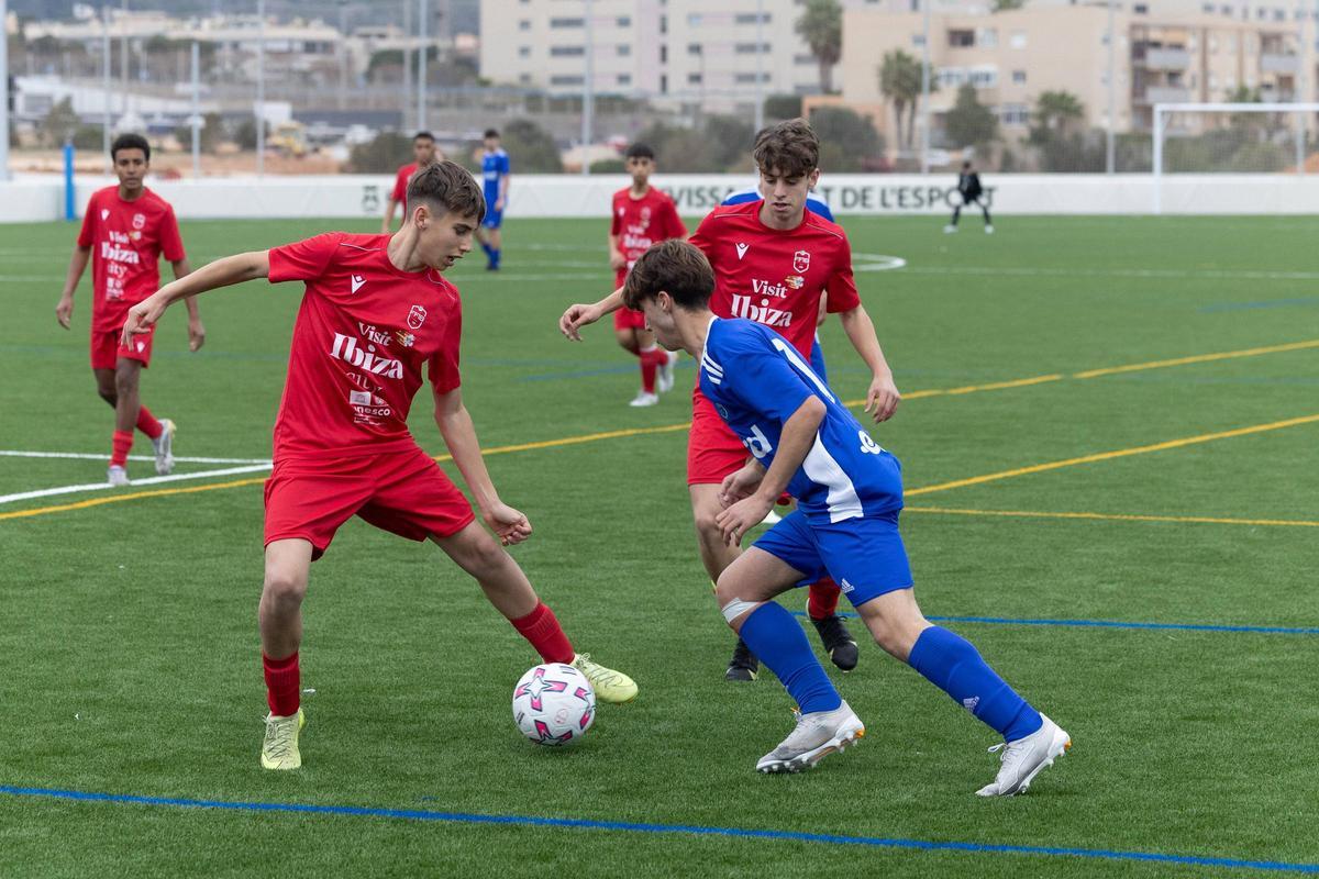 Imagen del partido entre Ibiza-Formentera y Menorca