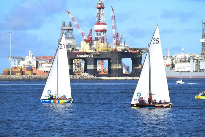 21-09-19 DEPORTES. BAHIA DEL PUERTO. LAS PALMAS DE GRAN CANARIA. Vela latina. Desempate Guanche-Tomás Morales por el título del Campeonato. Fotos: Juan Castro.  | 21/09/2019 | Fotógrafo: Juan Carlos Castro