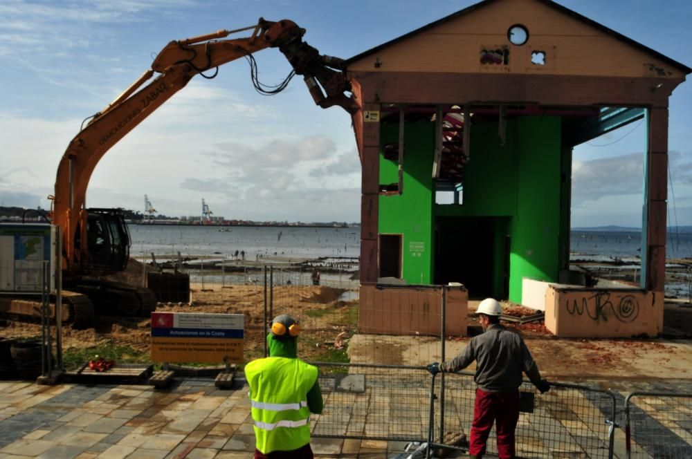 La playa de Compostela de Vilagarcía despide a su acuario