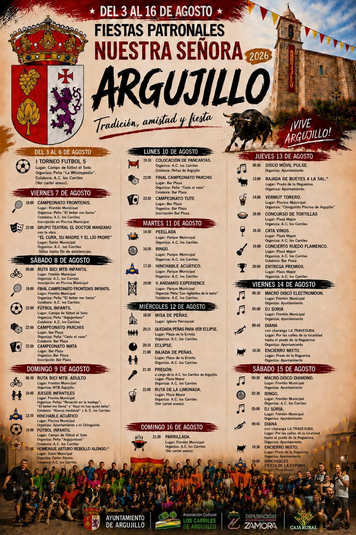 Cartel de las fiestas de Argujillo