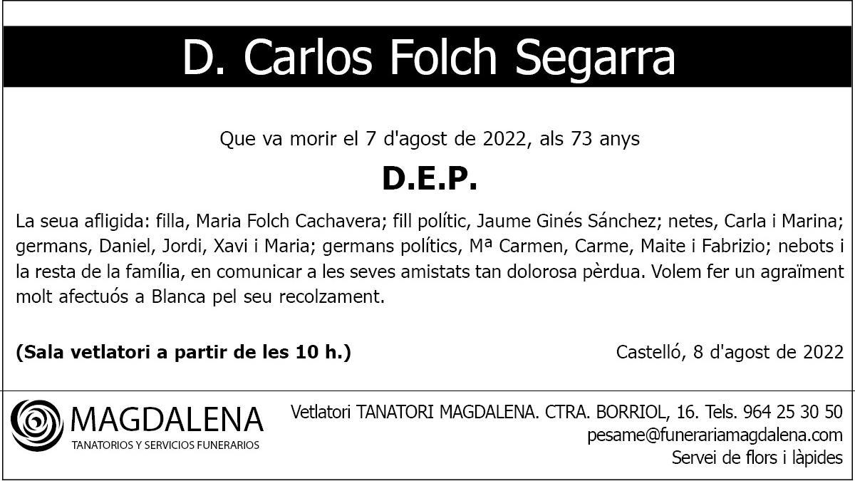 D. Carlos Folch Segarra