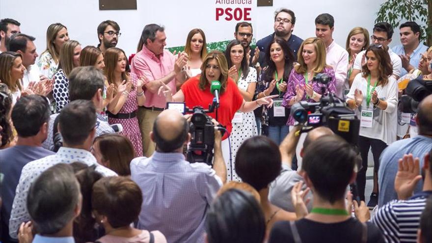 Susana Díaz supera los 25.000 avales y será reelegida líder del PSOE andaluz