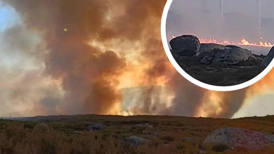 El incendio forestal en la Alta Sanabria se reactiva