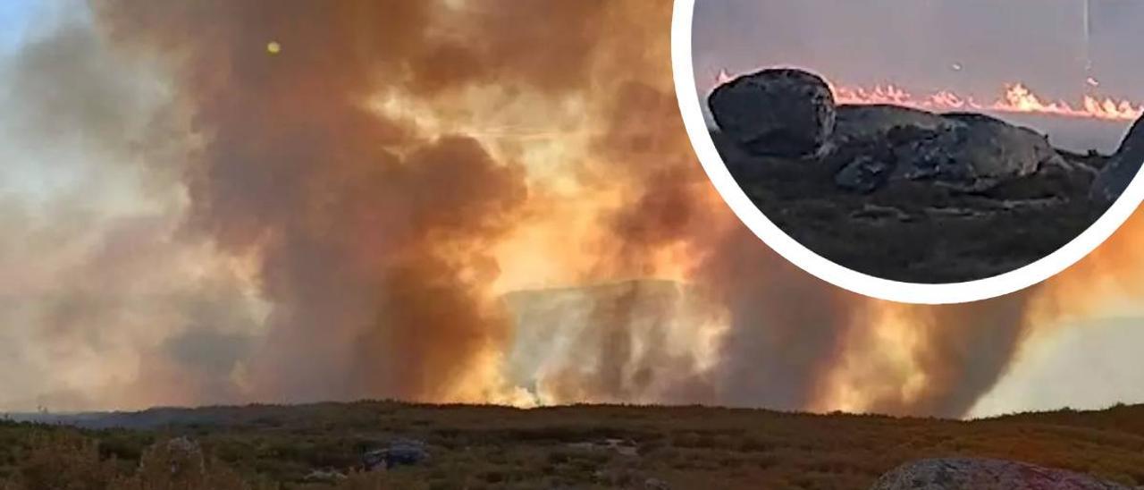 VÍDEO | Se encienden las alarmas en la Alta Sanabria ante un incendio forestal