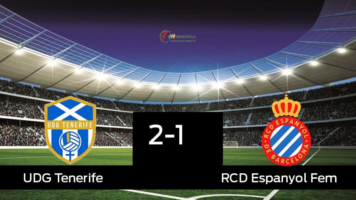 Tres puntos para el equipo local: Granadilla Tenerife Egatesa 2-1 Espanyol