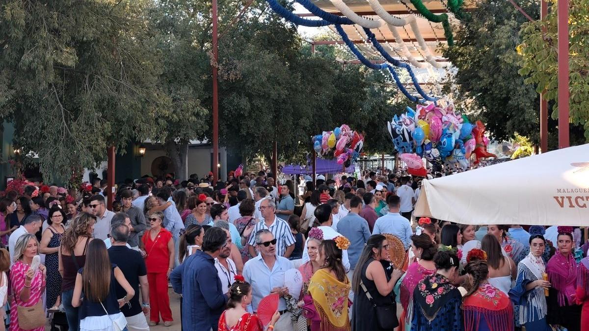 El recinto ferial de Lucena, lleno en la pasada edición de la Feria del Valle.