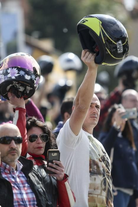 Funeral por el joven motorista ovetense fallecido en un accidente en Villaviciosa.