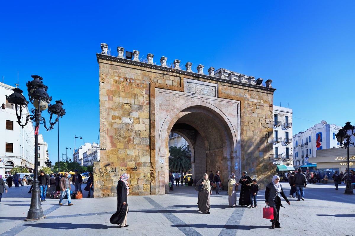Puerta de Francia o Bab Bhar en Túnez