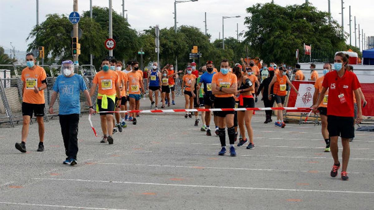 Tres mil corredores compiten contra la COVID-19 en la cursa de la Mercè de Barcelona