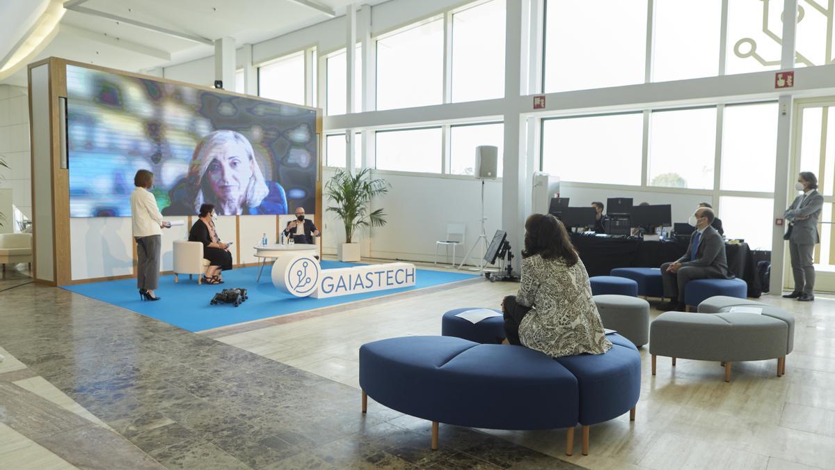 Inauguración de GaiásTech, un espacio integrado en el Centro de Emprendimiento da Cidade da Cultura de Galicia,  que cuenta con instalaciones de realidad virtual.