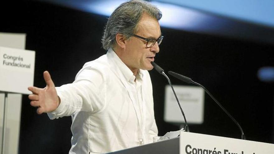 L&#039;expresident Artur Mas durant el congrés fundacional del Partit Demòcrata Català del cap de setmana