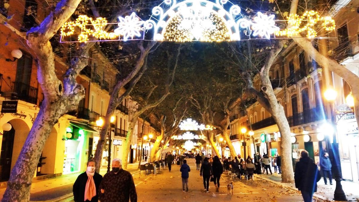 La calle Marqués de Campo, la pasada Navidad