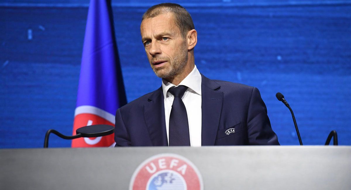 El presidente de la UEFA, Aleksander Ceferin.