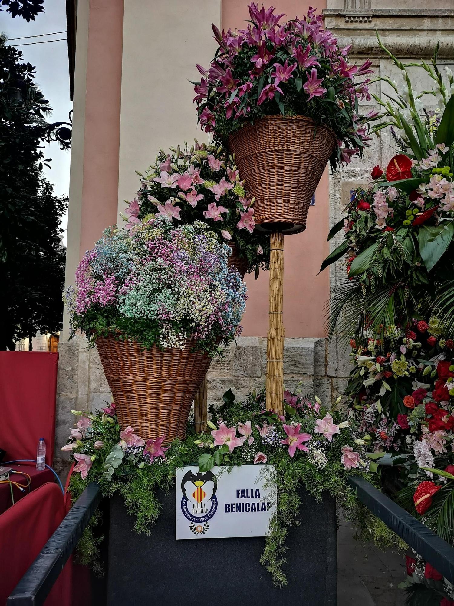 Revive las canastillas de la Ofrenda en las Fallas de Septiembre