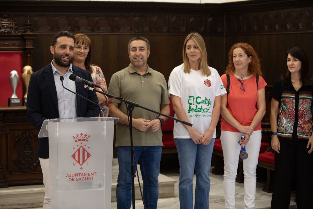 Recepción a las jugadoras del CBF Puerto tras el ascenso a Primera Nacional