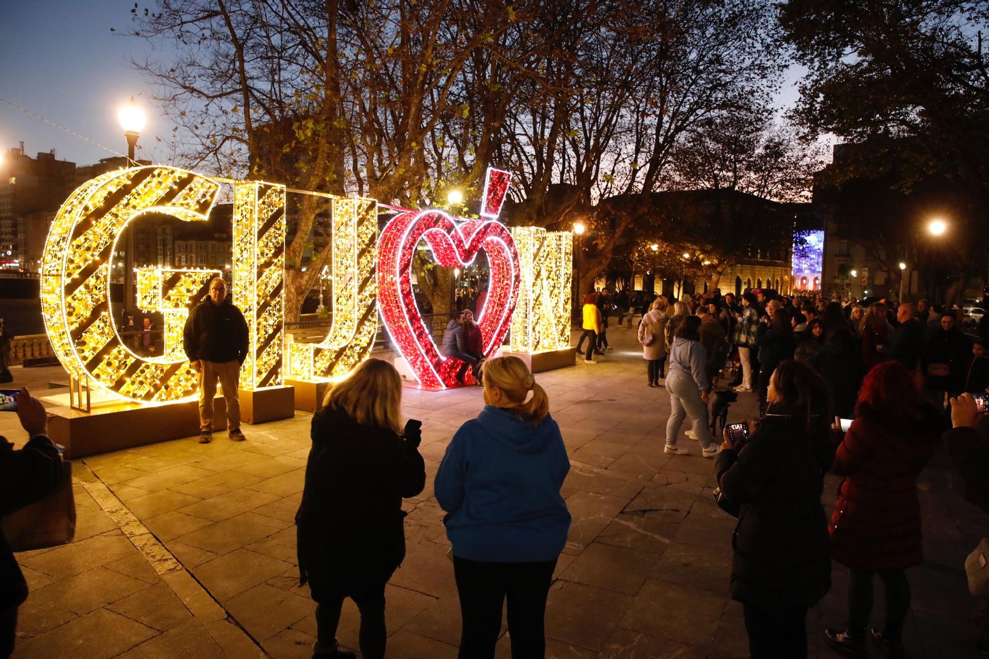 Luces de Navidad en Gijón