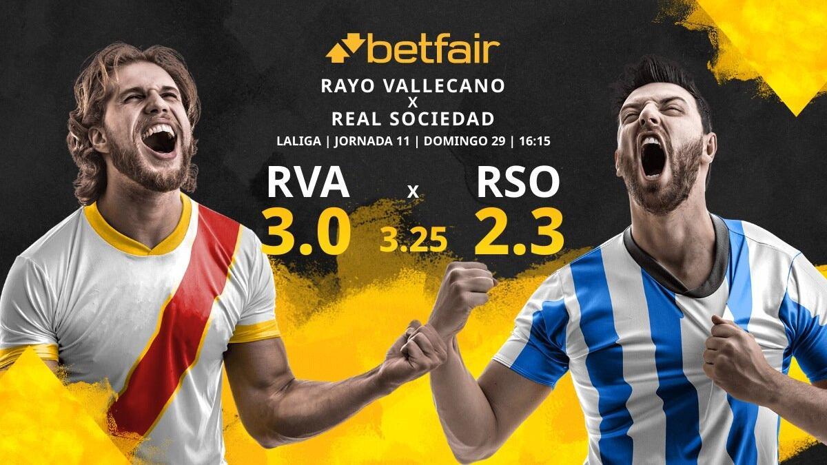 Rayo Vallecano vs. Real Sociedad de Fútbol: horario, TV, estadísticas, clasificación y pronósticos