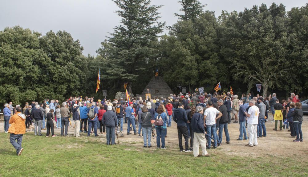 Homenatge a Lluís Companys al Coll de la Manrella