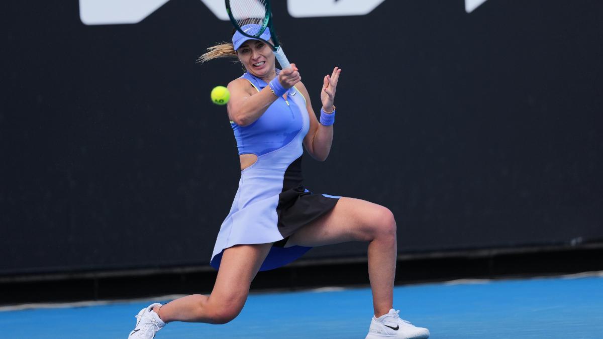 Paula Badosa durante el Open de Australia