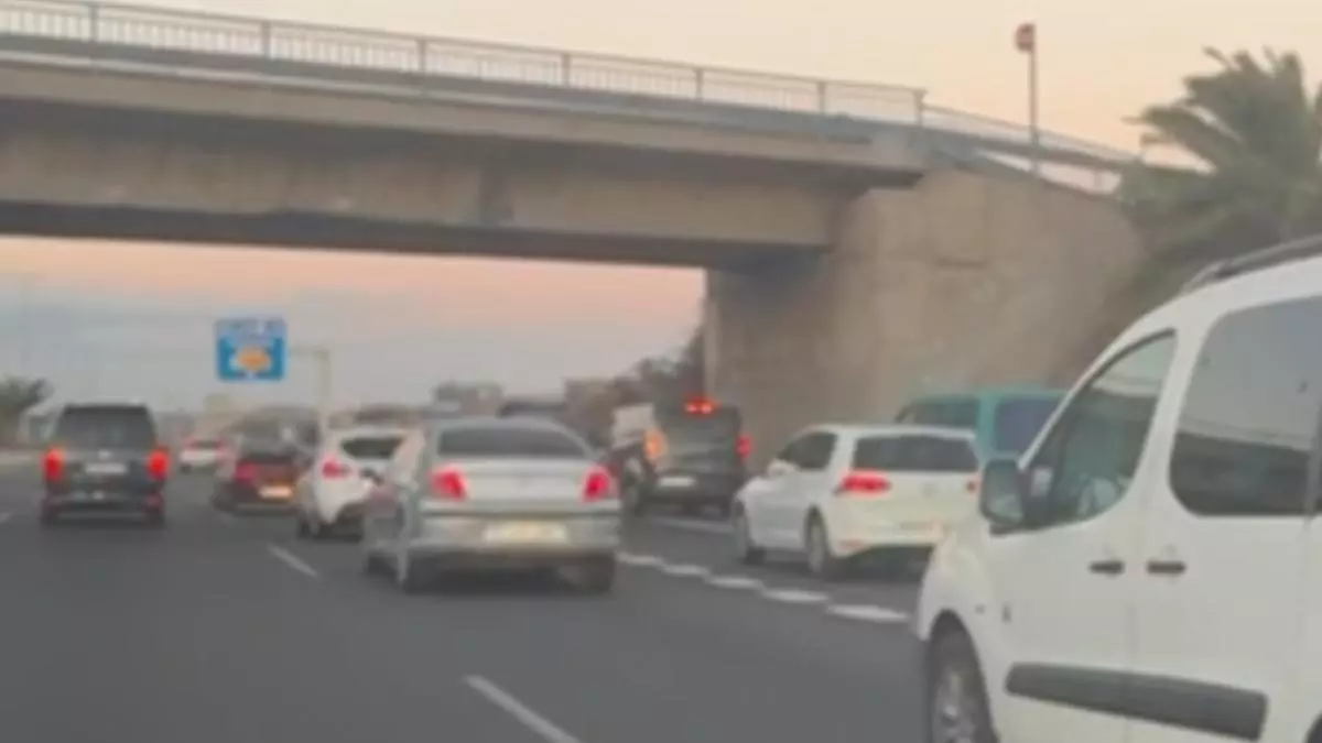Un kamikaze circula 12 kilómetros en dirección contraria en la GC-1