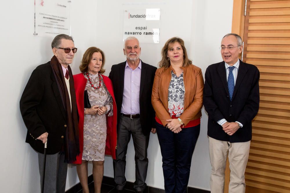 La figura de Navarro Ramón respaldará a los jóvenes artistas de la Fundación Frax.