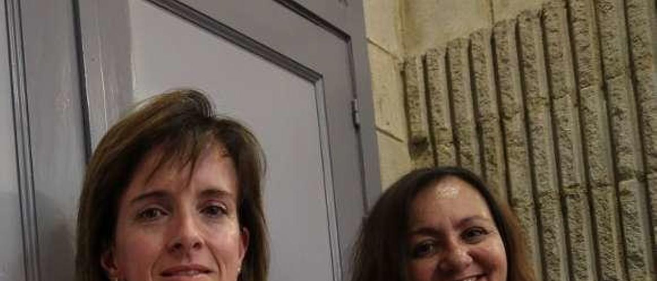 María Marta González Tascón y María Isabel Núñez, directoras del curso sobre violencia hacia las mujeres.