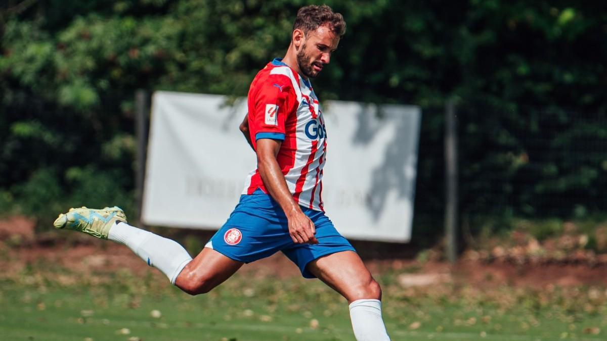 Stuani, en el duelo frente al Andorra