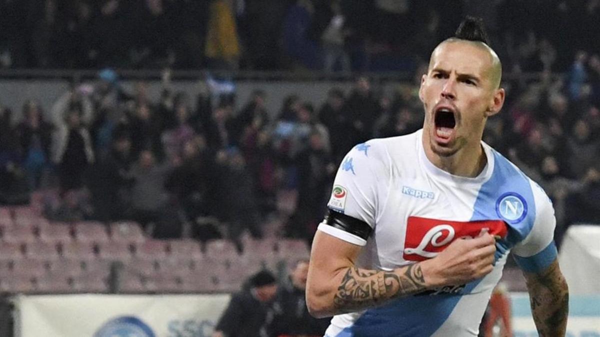 Marek Hamsik es uno de los referentes del Nápoles.