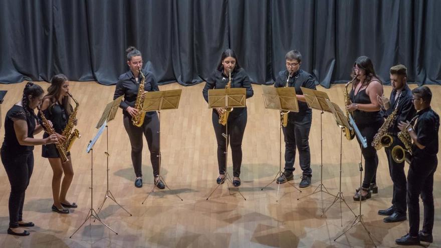 Ensemble de saxofones, ganadores del segundo premio.