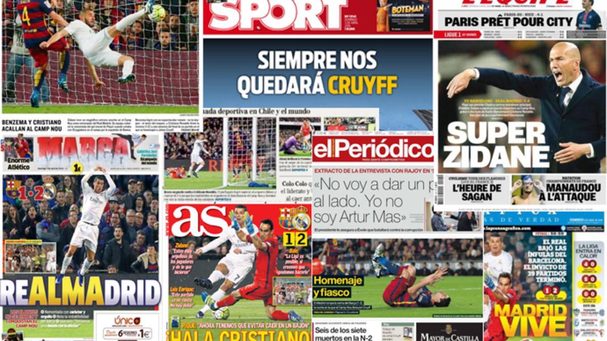 La prensa del mundo destaca el fin de la racha blaugrana