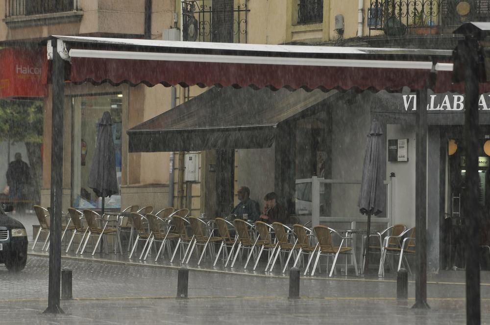 Temporal de lluvia en agosto en Asturias