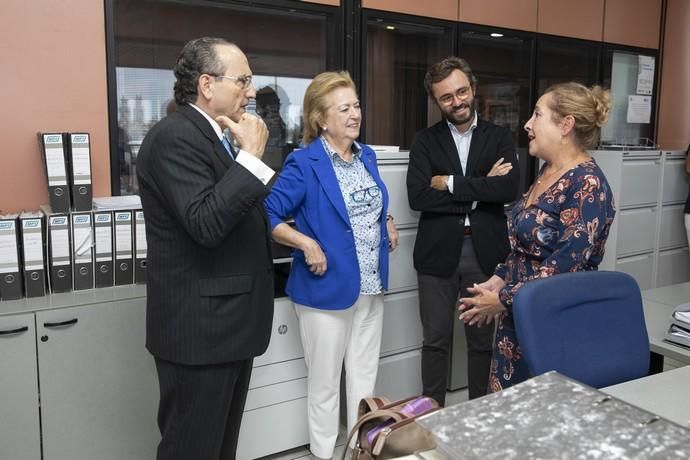 03.10.19. Las Palmas de Gran Canaria. Visita de F. Javier Moll de Miguel, presidente del Grupo Prensa Iberica,  a la redacción e instalaciones de La Provincia . Foto Quique Curbelo  | 03/10/2019 | Fotógrafo: Quique Curbelo