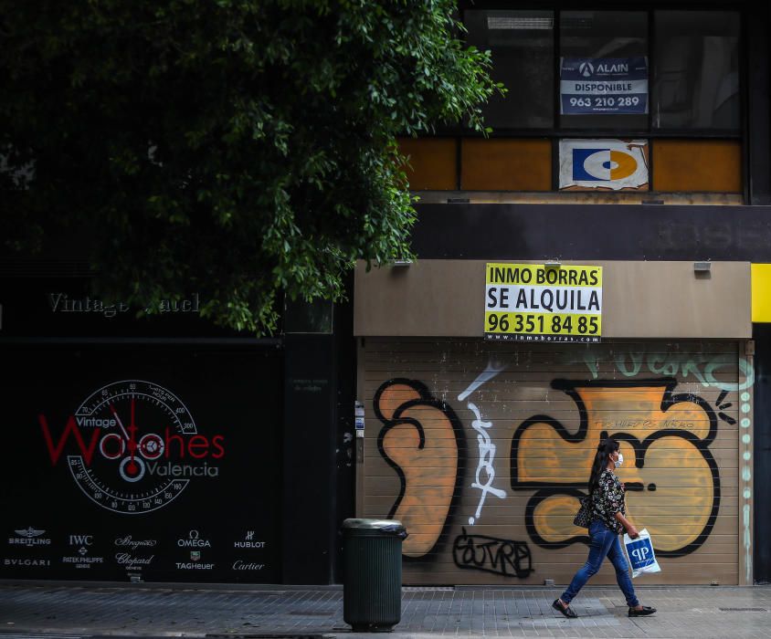 La crisis del coronavirus arrasa con los negocios del centro de València