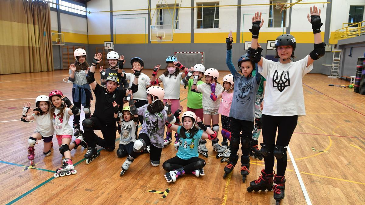 Entrenamiento del Galicia Rollers.