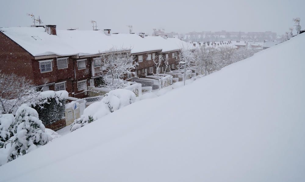 La nevada por la borrasca Filomena colapsa Madrid