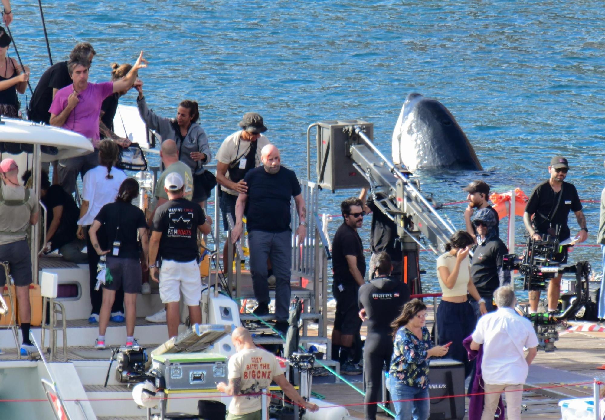 John Travolta sigue su rodaje en aguas de Gran Canaria
