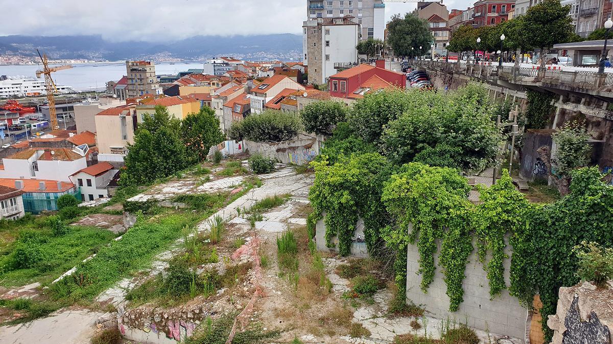 Estado actual de los terrenos del Barrio do Cura donde se emplazará el proyecto